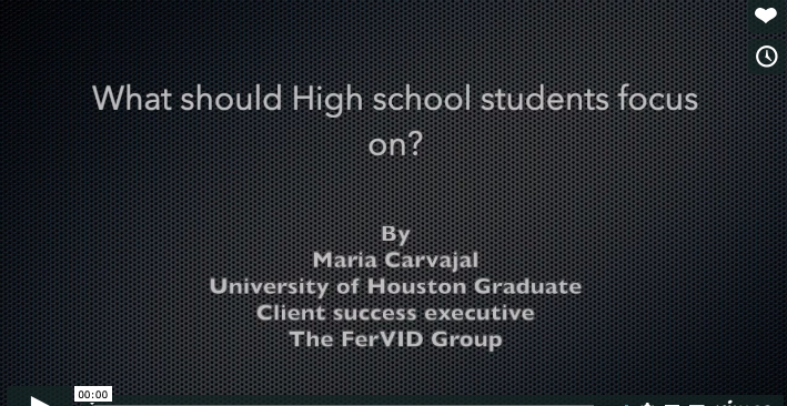 What should High School Students focus on?